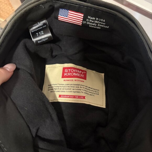 The Original Stormy Kromer Cap - Wool Exterior + Aerowool Lining - Size 7 1/2 - Picture 3 of 4